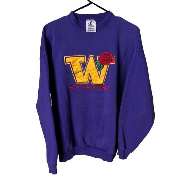 VTG 2001 UW Rose Bowl Crewneck XL - Picture 1 of 4
